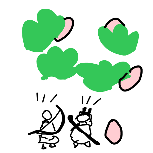 Egg Hunt drawing by Shew