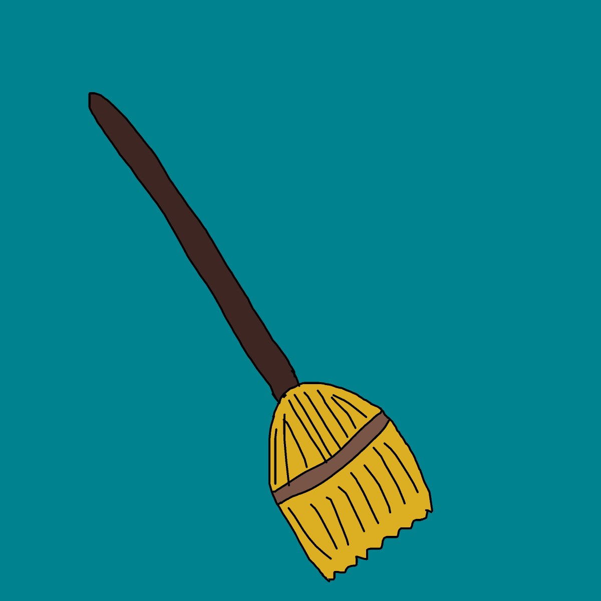 Broomstick drawing by krissywissy