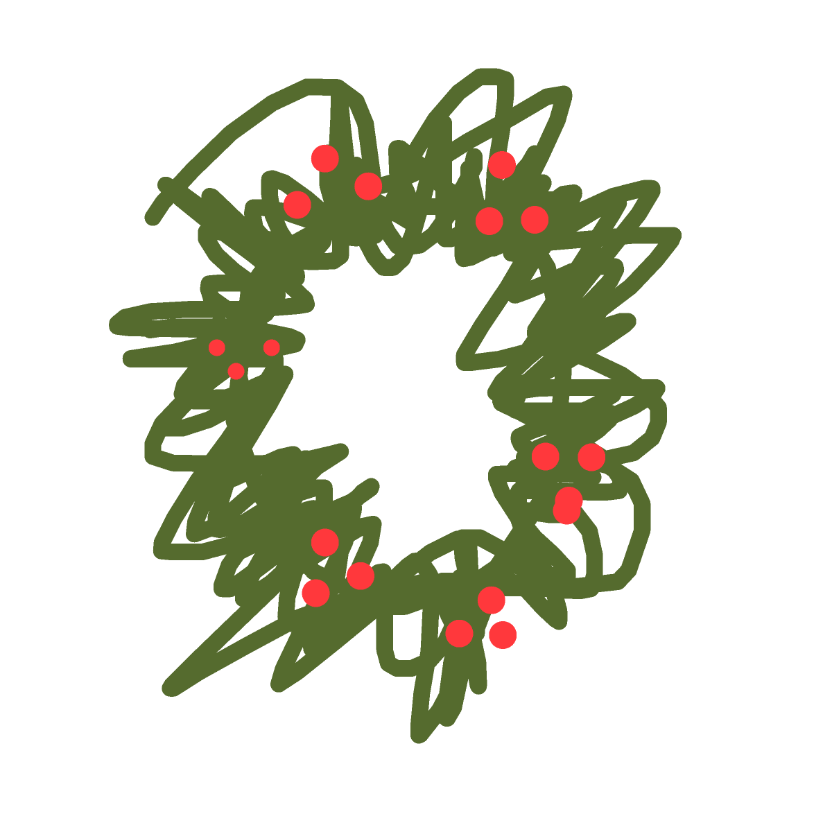 Wreath drawing by a_dawg