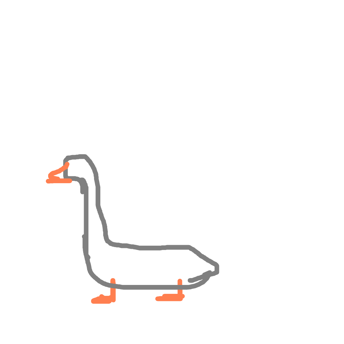 Goose drawing by delta-teal-hand