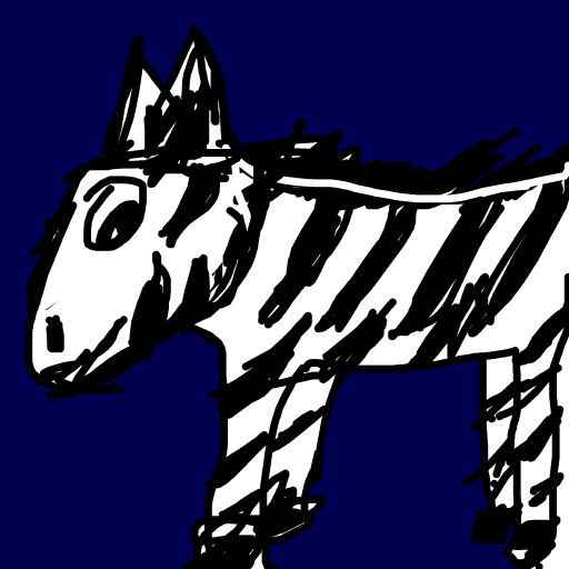 Zebra drawing by babitheartist