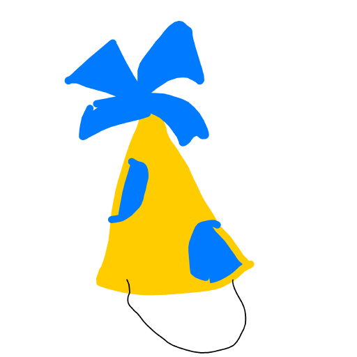 Party Hat drawing by Juliezzz