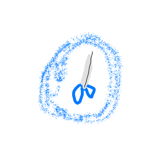 Scissors drawing by Horseeeeeeeeey
