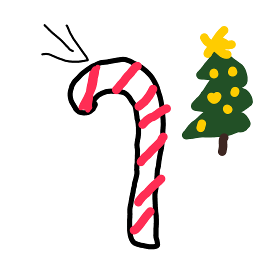 Candy Cane drawing by cream-live-style