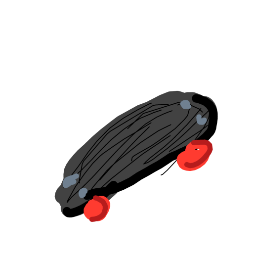 Skateboard drawing by kckitty