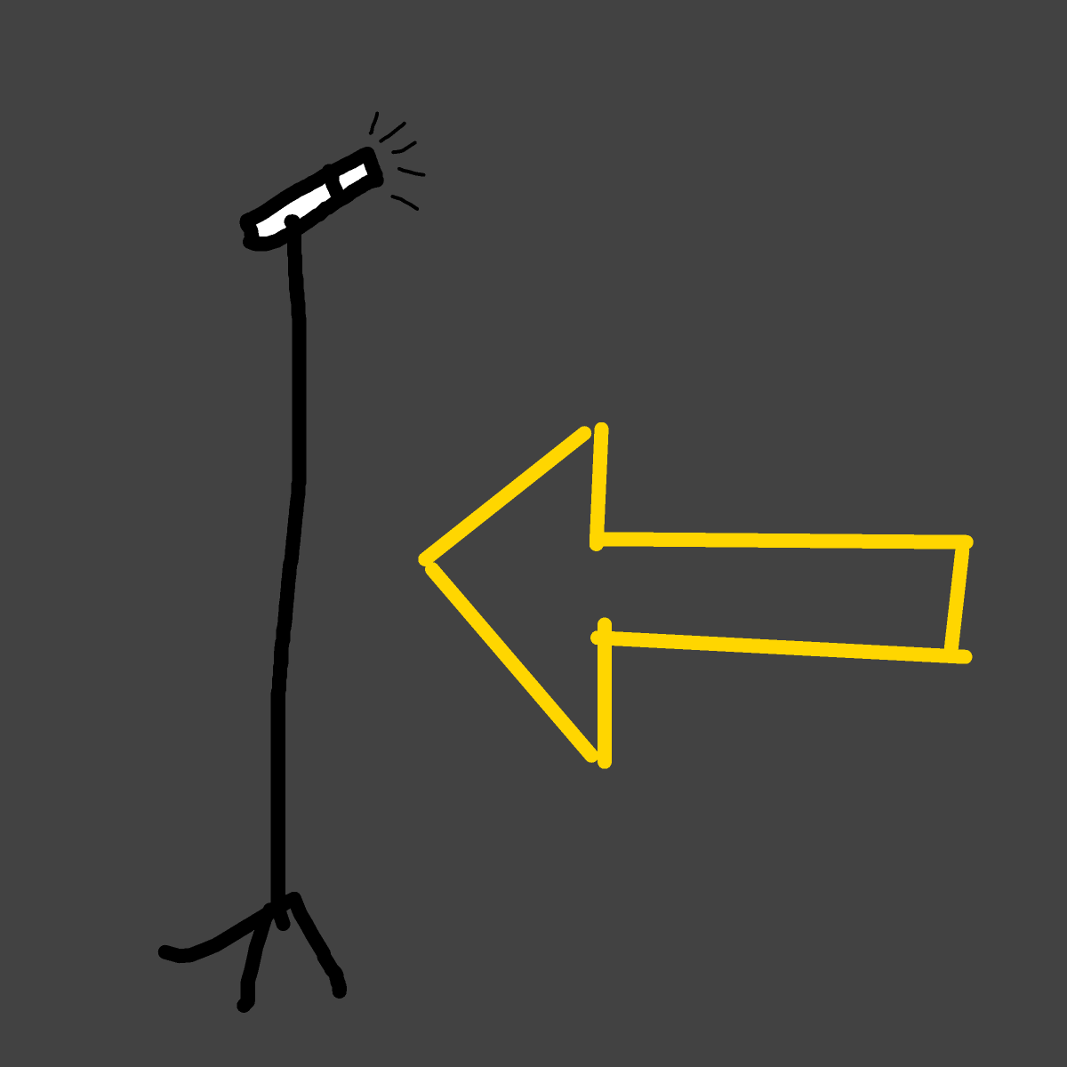 Mic Stand drawing by johnny boy