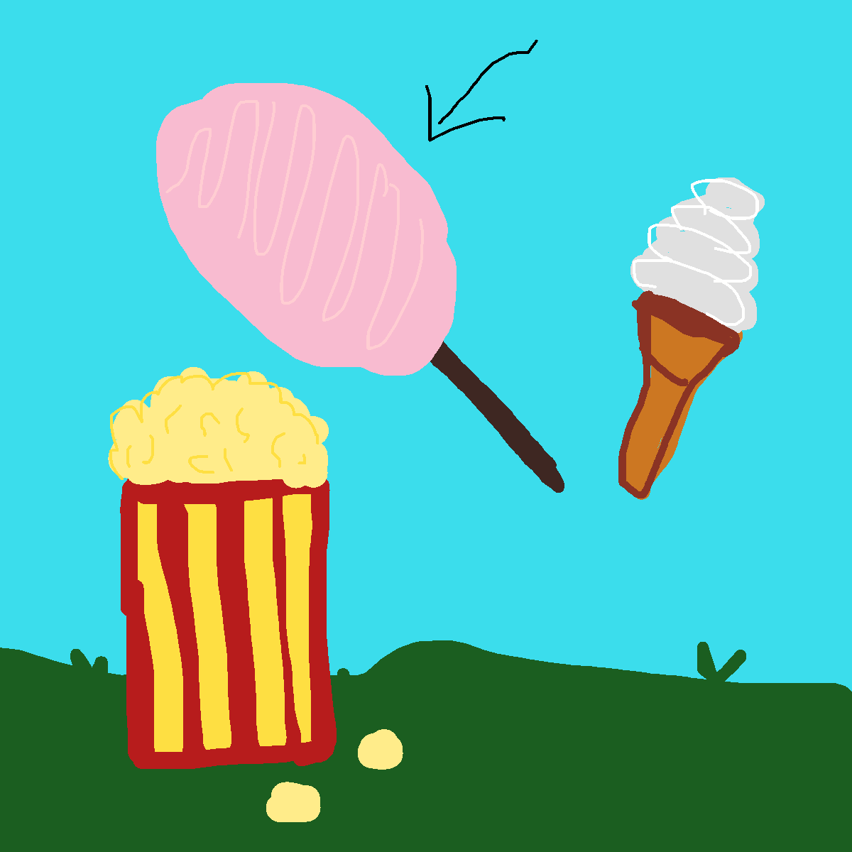 Cotton Candy drawing by krissywissy