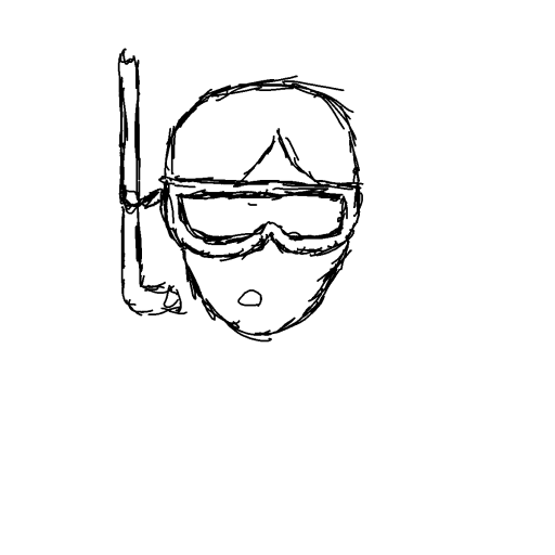Snorkel drawing by SodaNight