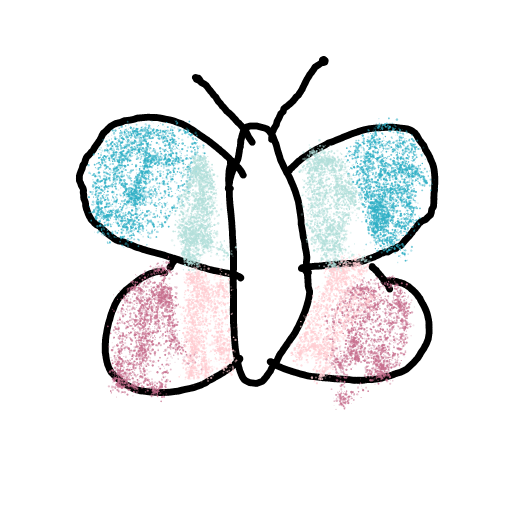 Butterfly drawing by Shandi