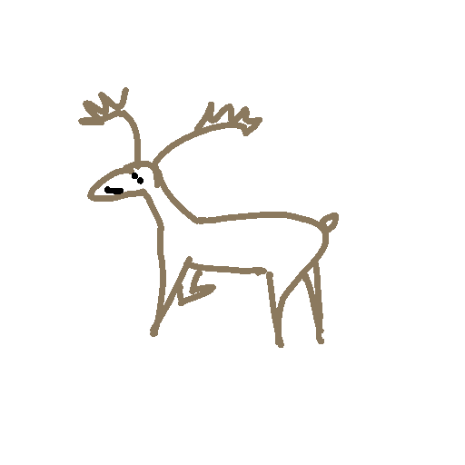 Reindeer drawing by amber-graph-hammer