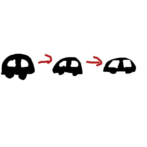 Car Chase drawing by bia