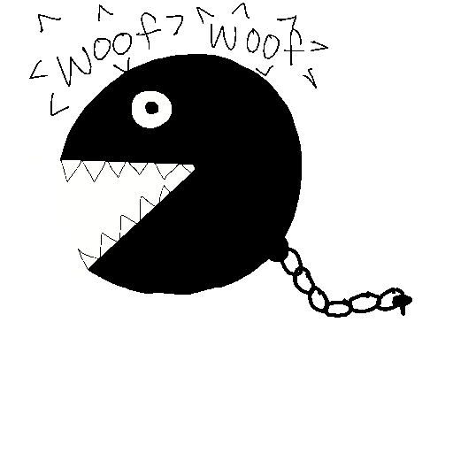 Chain Chomp drawing by mushoe