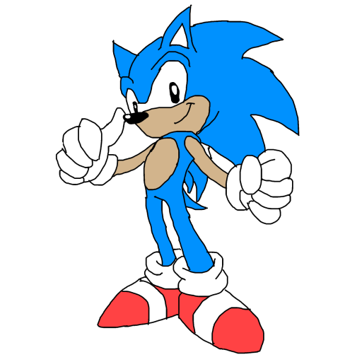 Sonic drawing by draw-zeta-gate