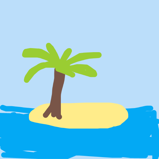 Island drawing by steel-coal-wave