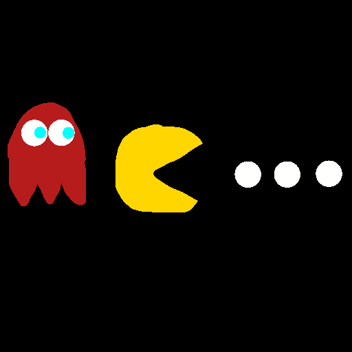 Pac-Man drawing by jashezilla