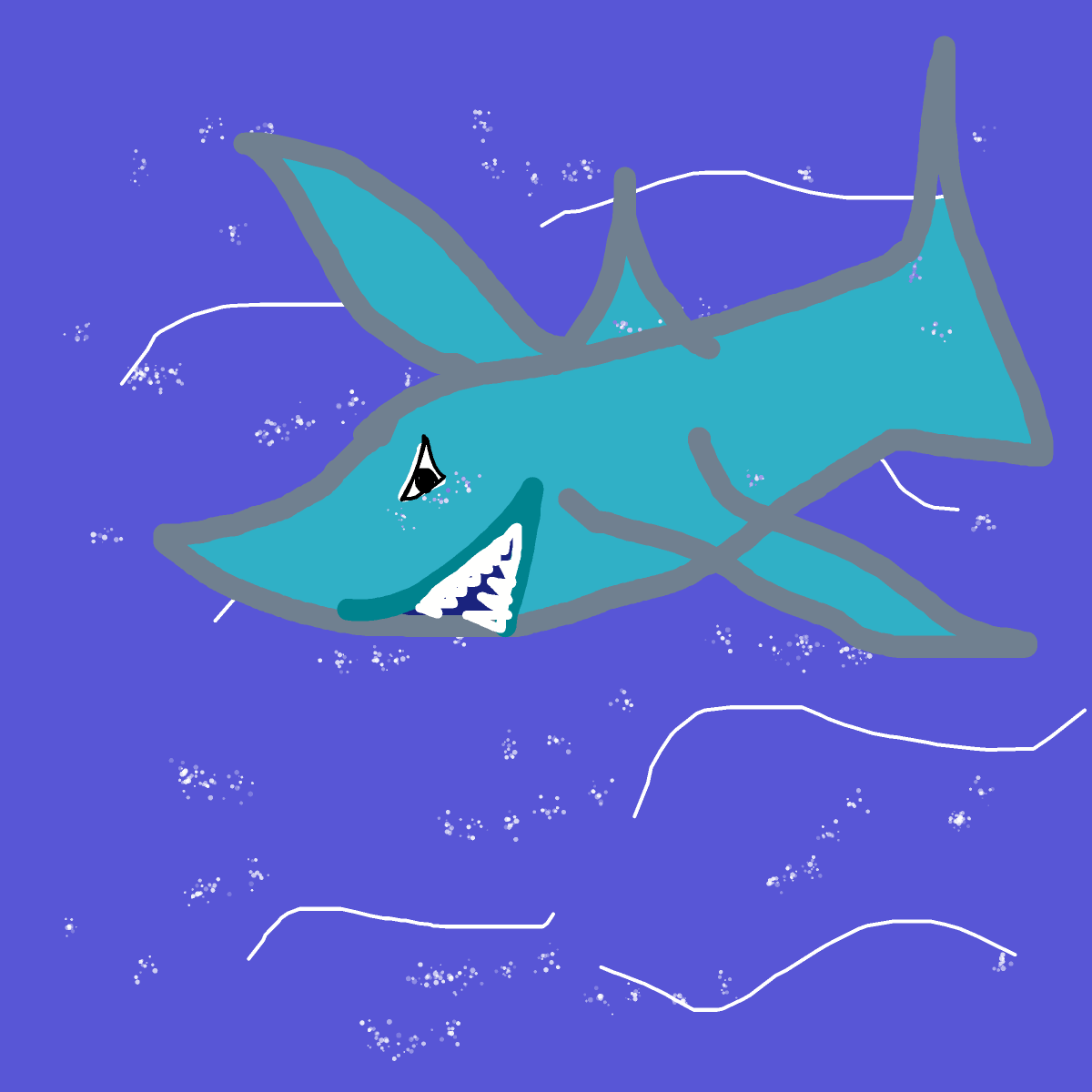 Shark drawing by vivid-moon-code