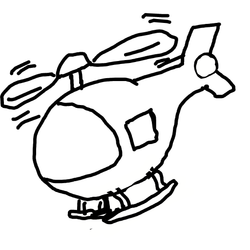 Helicopter drawing by grape-mild-agent