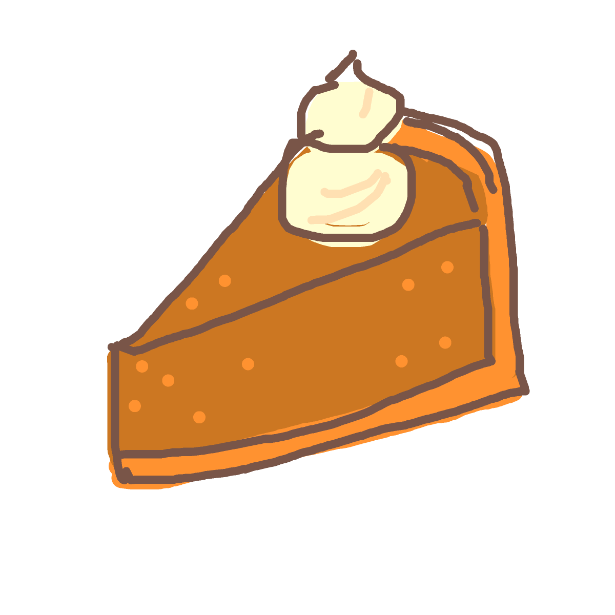 Pumpkin Pie drawing by poopy-pants
