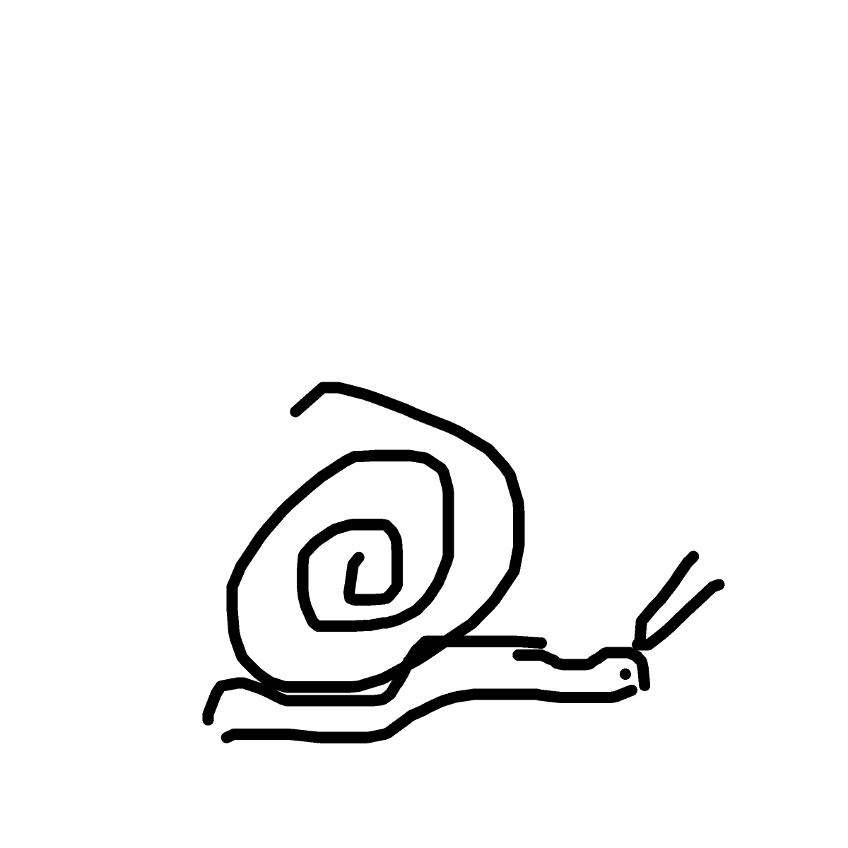 Snail drawing by lead-amber-rogue