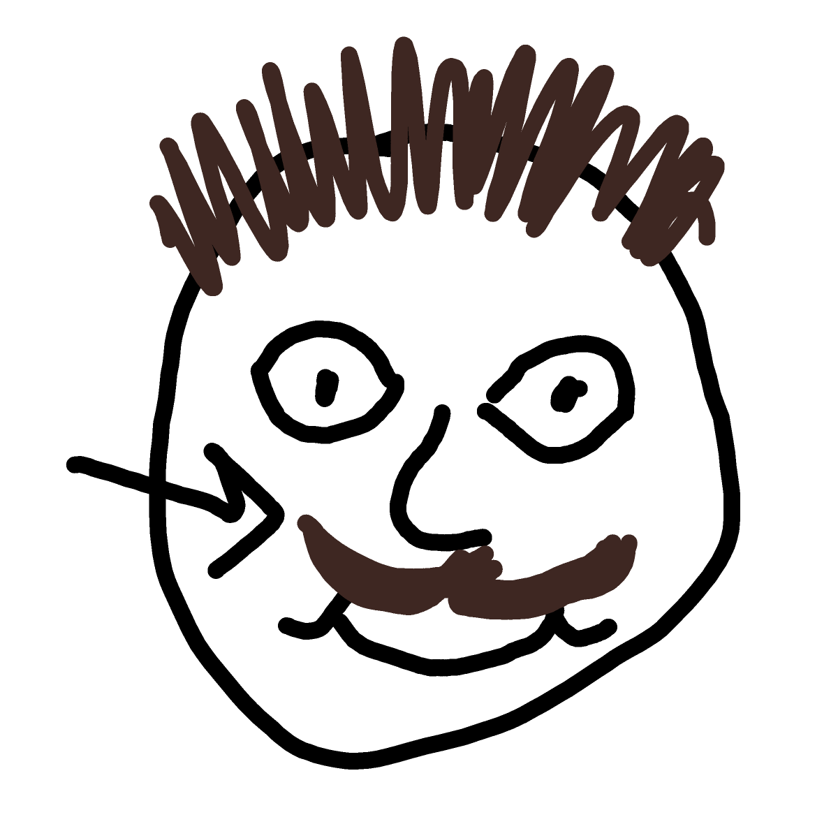 Mustache drawing by sonic-amber-way