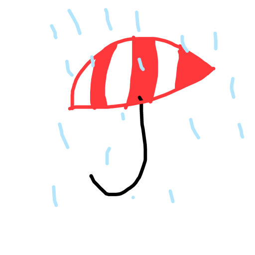 Umbrella drawing by hatben