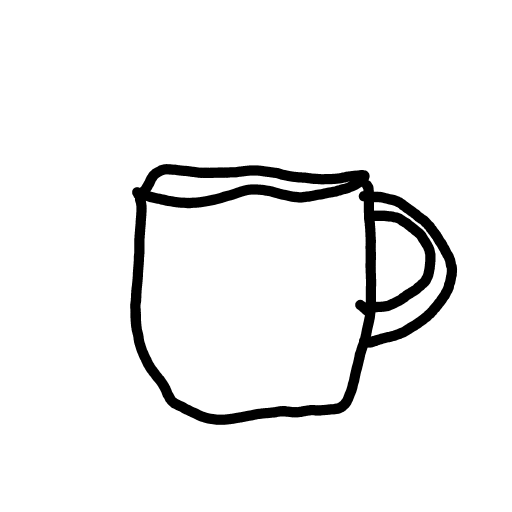 Cup drawing by Guardianoflives
