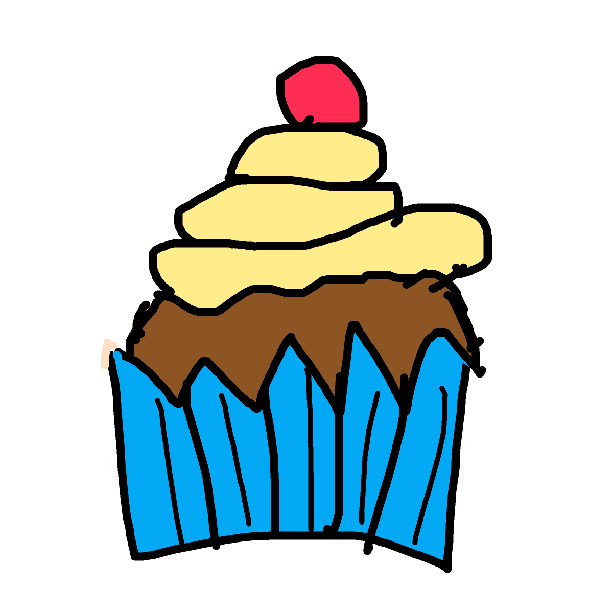 Cupcake drawing by jivemarlin