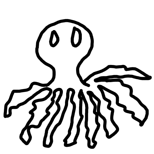 Octopus drawing by Mr Doodles