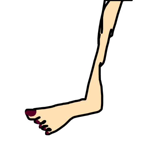 Foot drawing by loddie