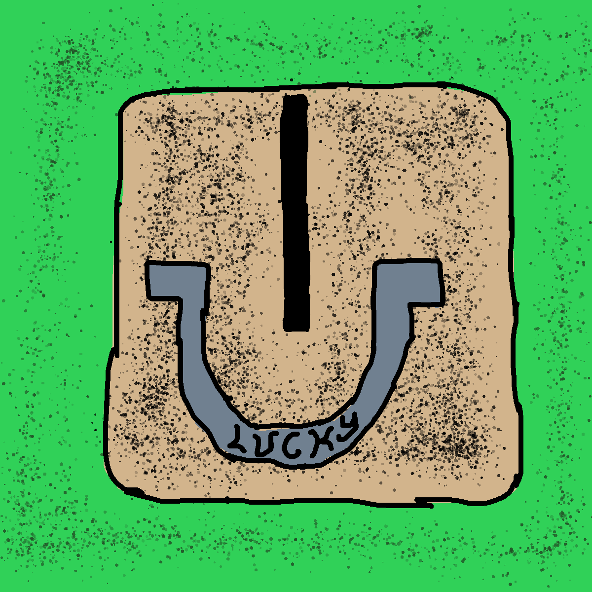 Horseshoe drawing by pancakes palette
