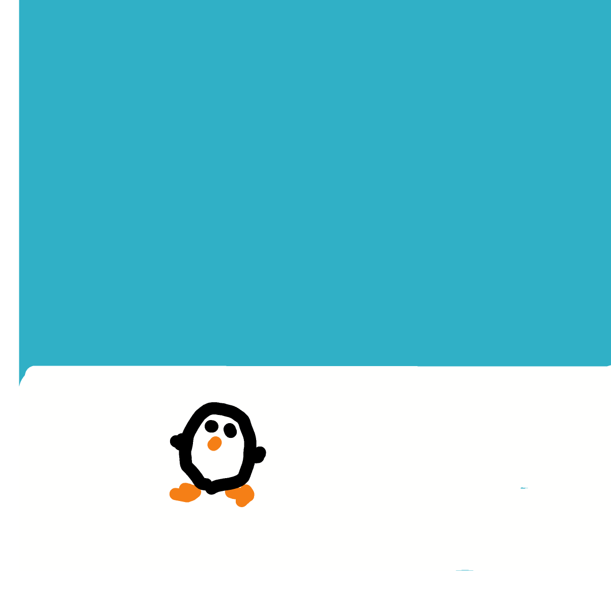 Penguin drawing by JM13