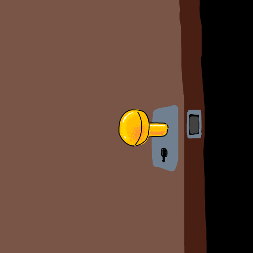 Doorknob drawing by koko_b_where