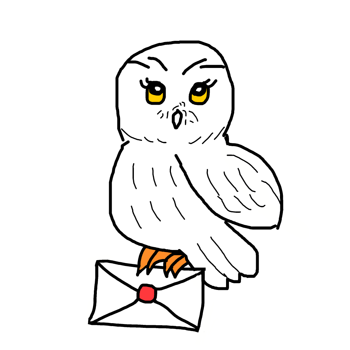 Hedwig drawing by theduchess