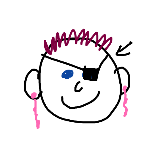 Eye Patch drawing by pearl-jade-heart