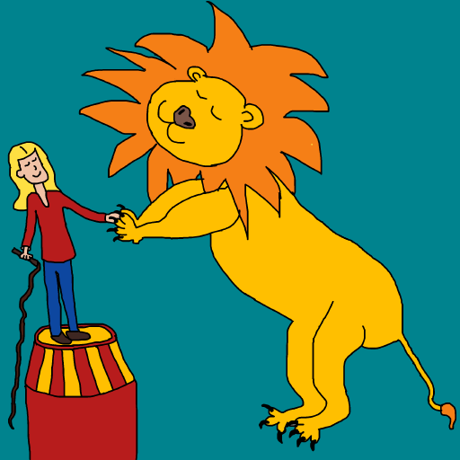 Lion Tamer drawing by krissywissy