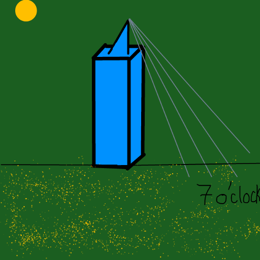 Sundial drawing by johnny boy