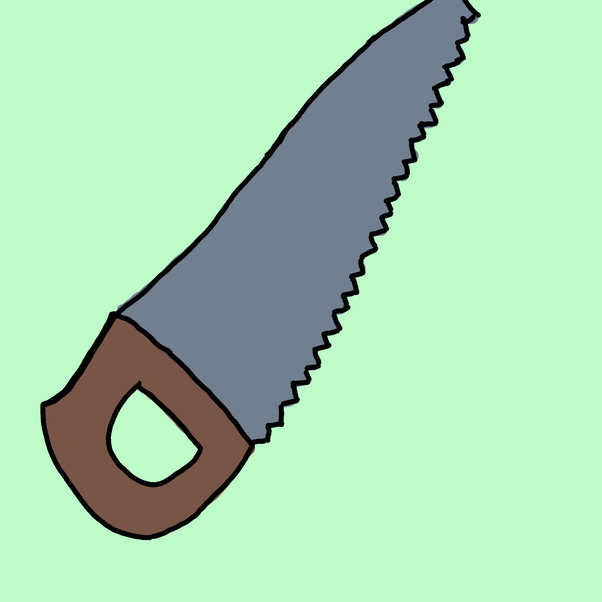 Saw drawing by Purokushi