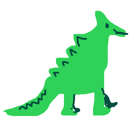 Dinosaur drawing by lucky-bold-valor