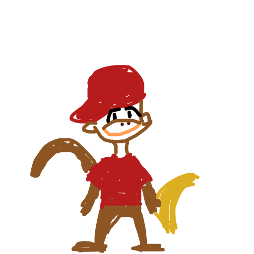 Diddy Kong drawing by crisp-steel-quest