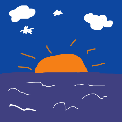 Sunset drawing by lindsay-alice