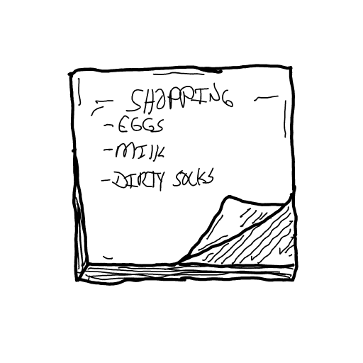 Sticky Note drawing by Guardianoflives