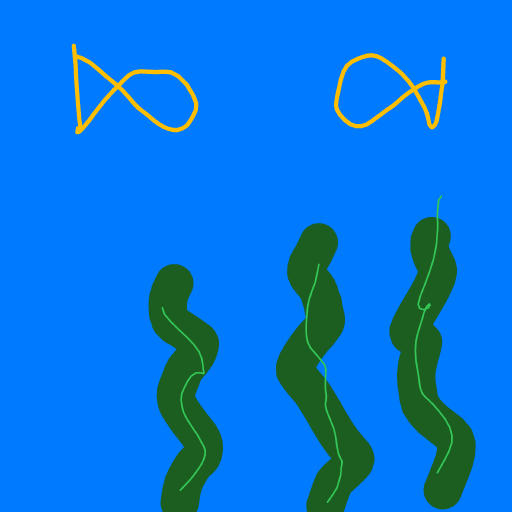 Seaweed drawing by Juls