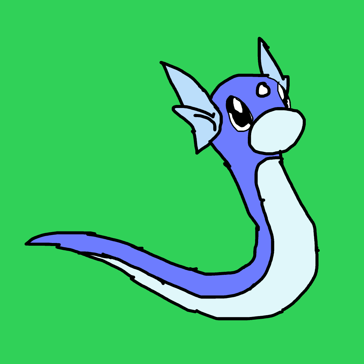 Dratini drawing by dan