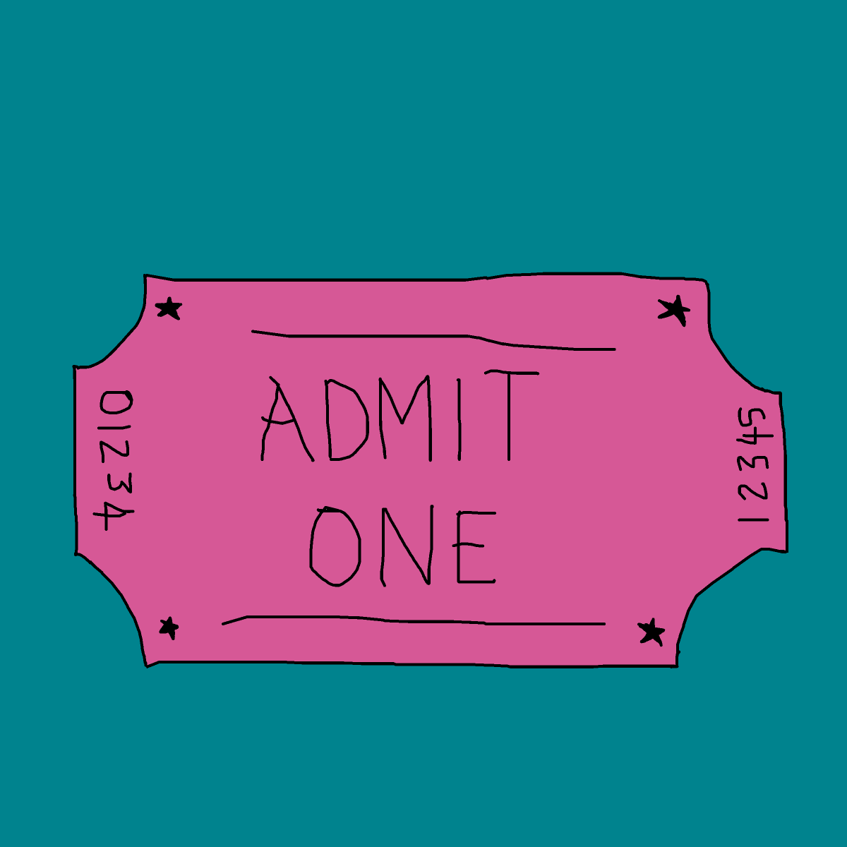 Ticket drawing by krissywissy