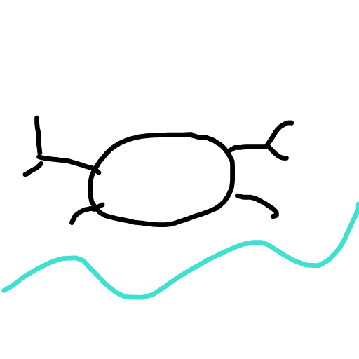 Crab drawing by bia