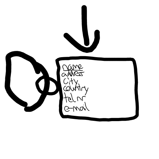 Name Tag drawing by KevinFaber
