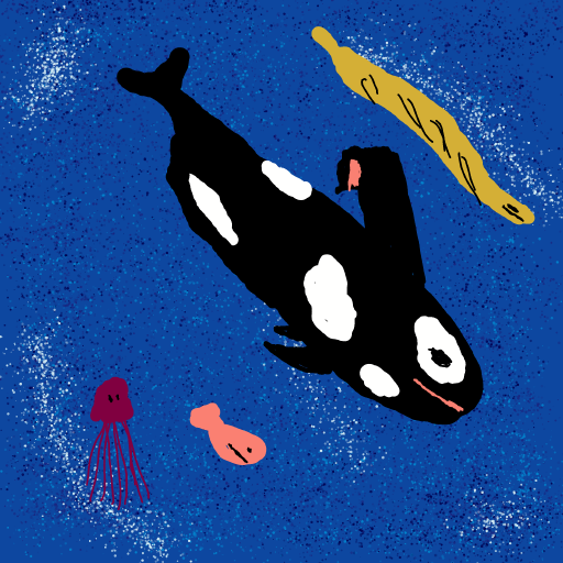 Whale drawing by oscar