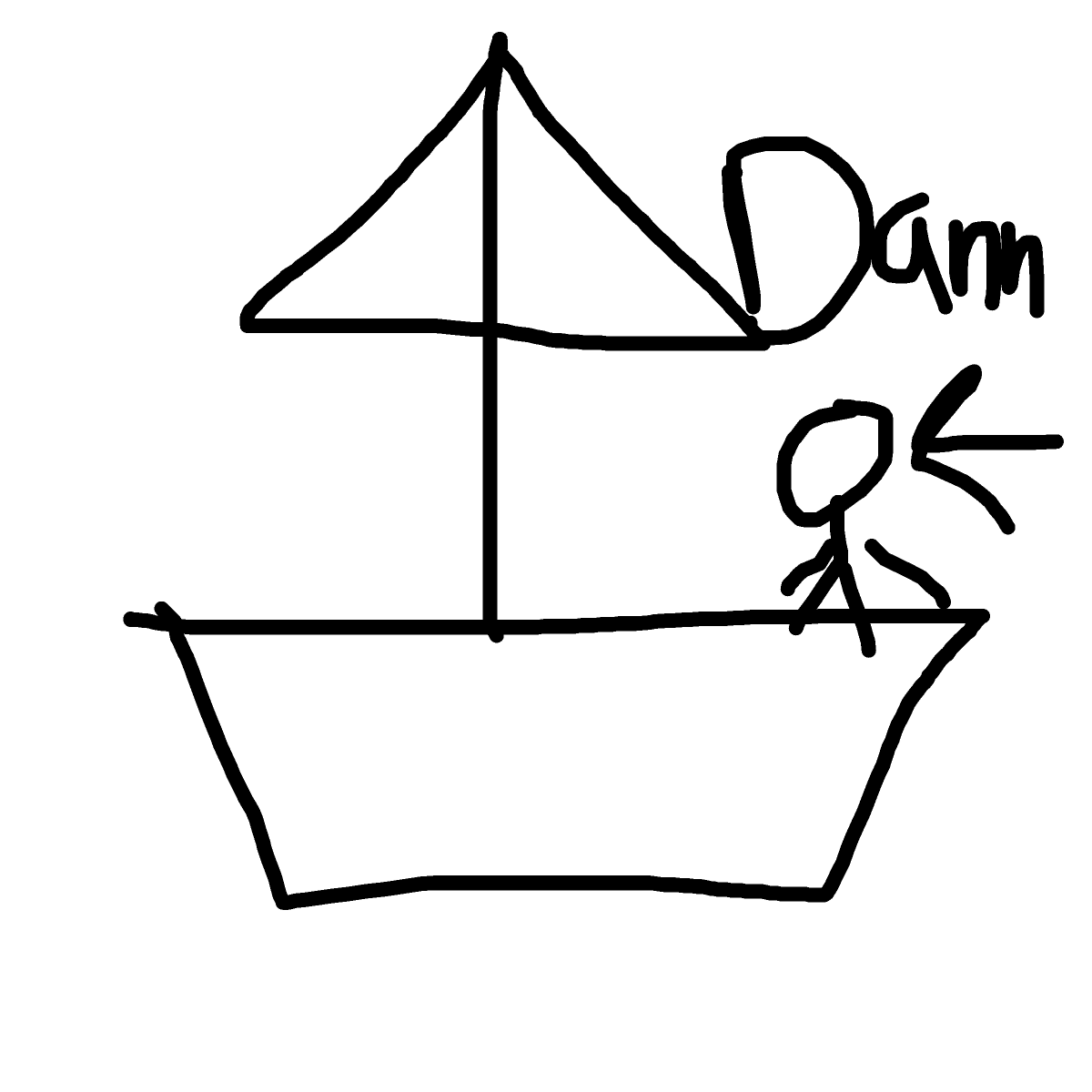 Sailboat drawing by mikestam195