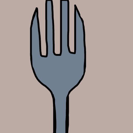 Fork drawing by ms lady