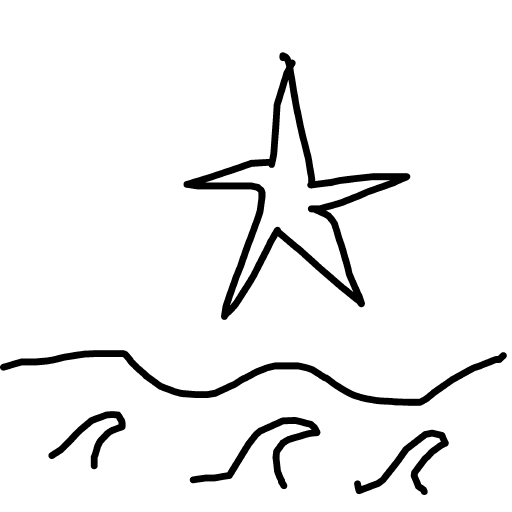 Starfish drawing by steel-coal-wave